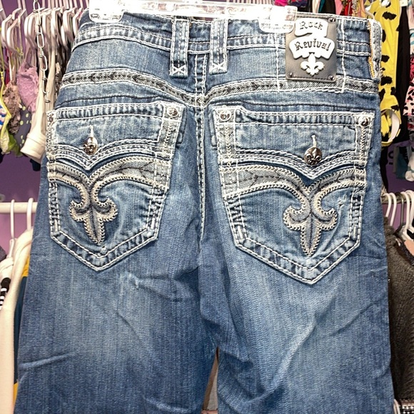 ROCK REViVAL Like NEW Highend Designer Rock revival jeans mens 34x32 Morley boot - Picture 13 of 13